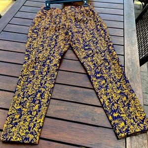 Imani stretch leggings with wide waist band and stretch in a dressy fabric